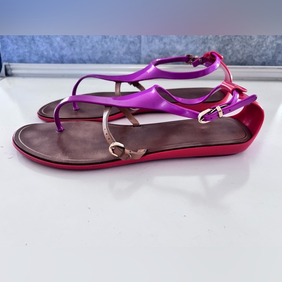 🌟🌟Sergio Rossi Multicolored Rubber Gladiator Sandals – Size 8.5🌟🌟 - Picture 9 of 11